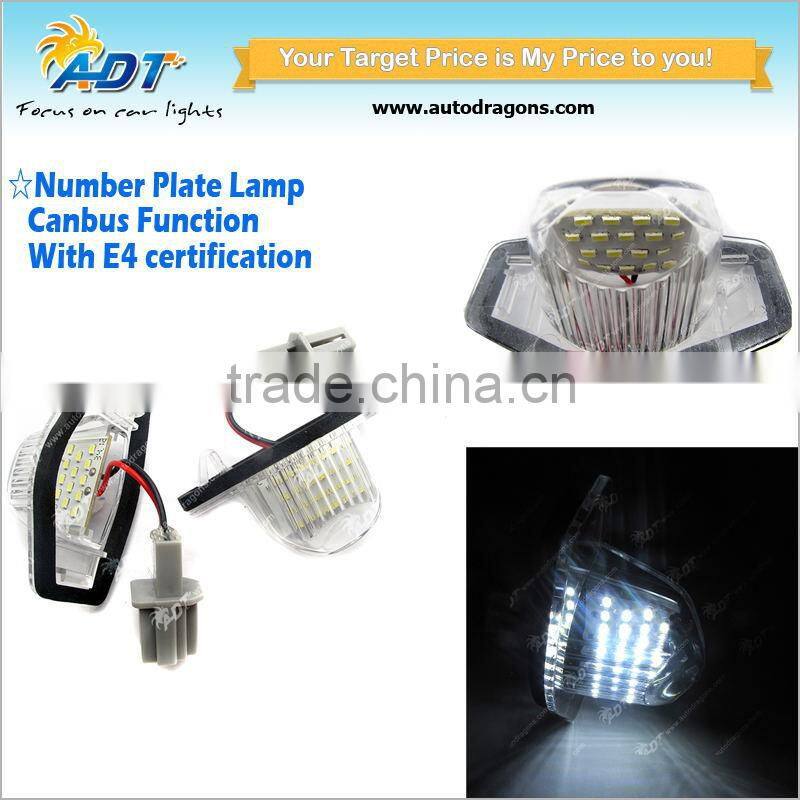 China supplier!!!CANBUS Led license plate light auto part and car accessories for Stream(01-05)