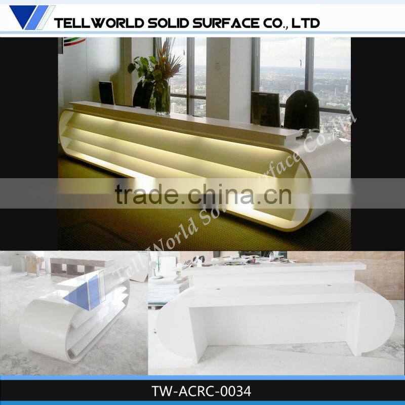 european style solid surface sheet for table top, bar counter, reception desk