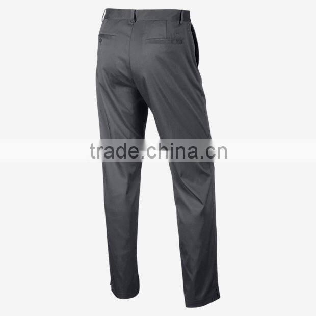 Men's standard fit stretch tech fast dry golf pants with flat front custom golf wear