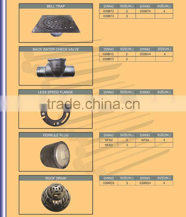 ASTM A888 Malleable Cast Iron Pipe Fitting