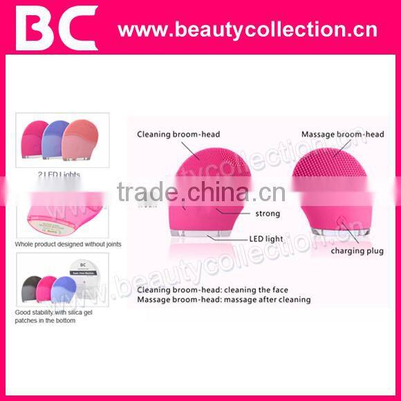 BC-1329 USB Rechargeable,Waterproof Silicone Facial Cleaner