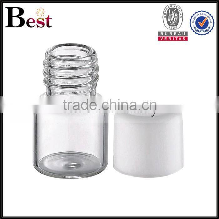 2ml 3ml 4ml 5ml 7ml flat bottom glass test tube with white screw cap