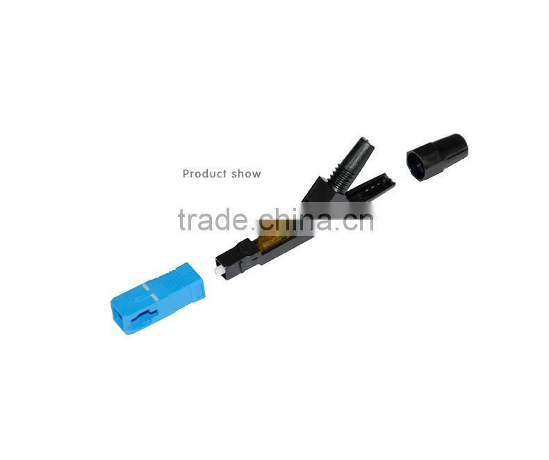 SC APC fiber optic fast connector/quick assembly connector/field assembly connector