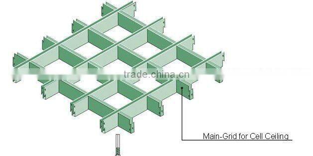 metal building materials,open metal grid aluminum suspended ceiling
