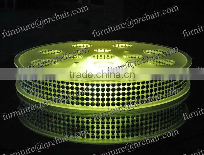 shanghai commercial furniture event rental Acrylic LED Spinner Lazy Susan