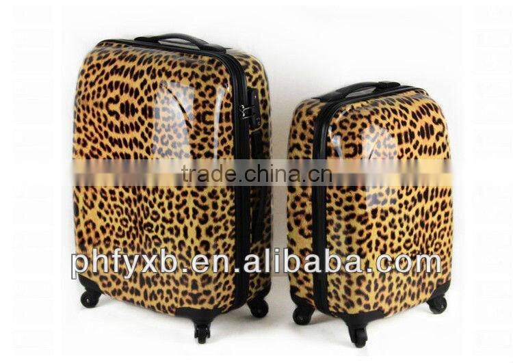 2015 chin factory trolley case 20",24" PC trolley luggage bags with TSA lock and whisper wheels suitcase