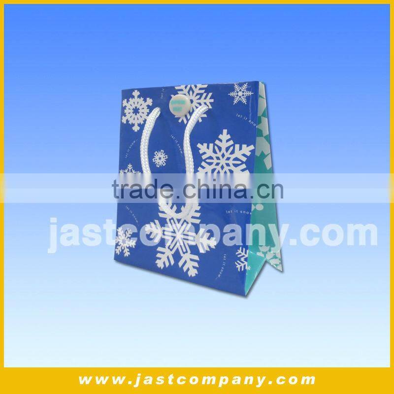 christmas gift paper bag with music