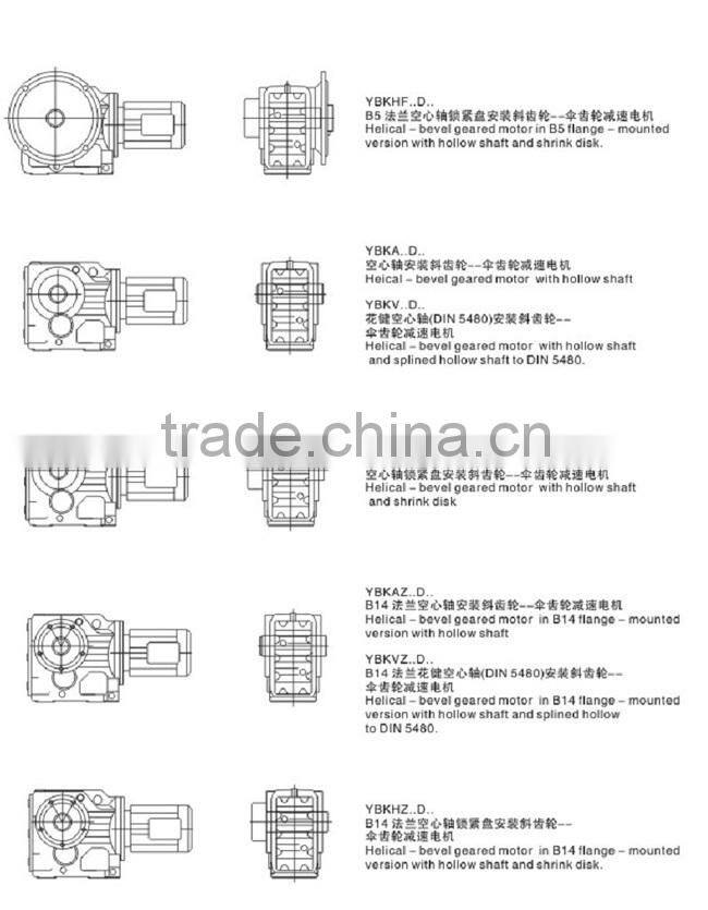 KA127 High Torque Agricultural Bevel Gearbox