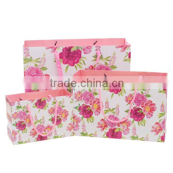 Spring Flower Paper Bag For Gift