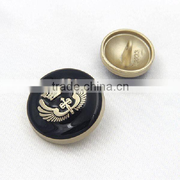 Overcoat button metal black button