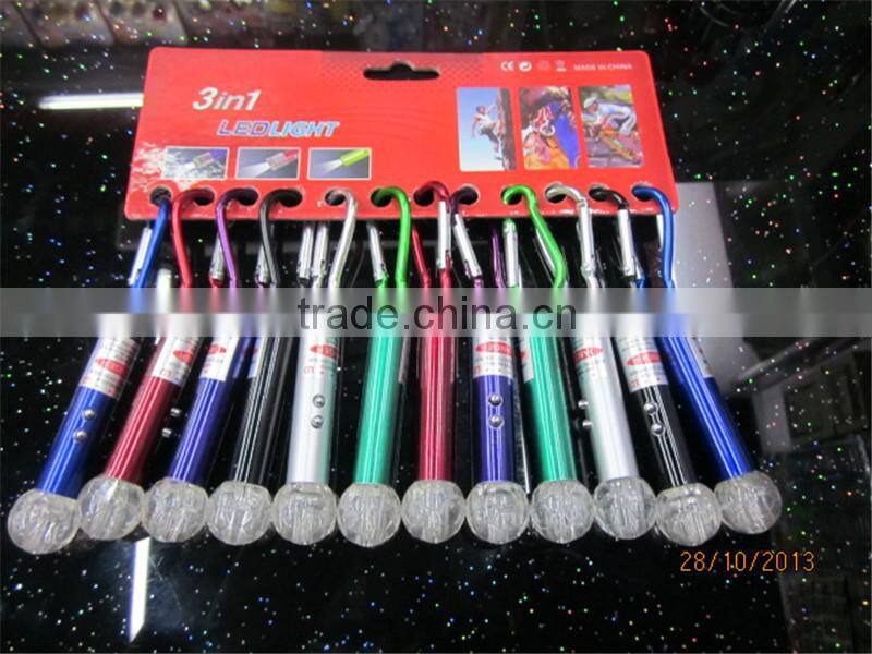 Round head white flashing light mini torch with infrared ray