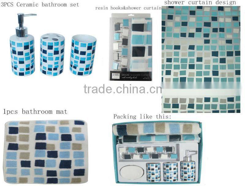 Fashional 4pcs Ceramic bathroom accessories