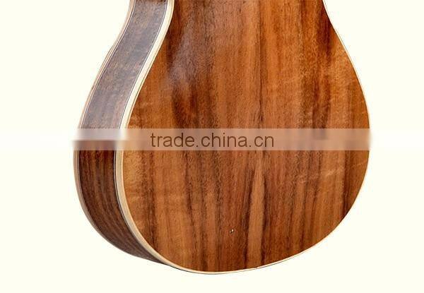 24 inch wholesale koa thin body ukulele china guitar (UK26-90)