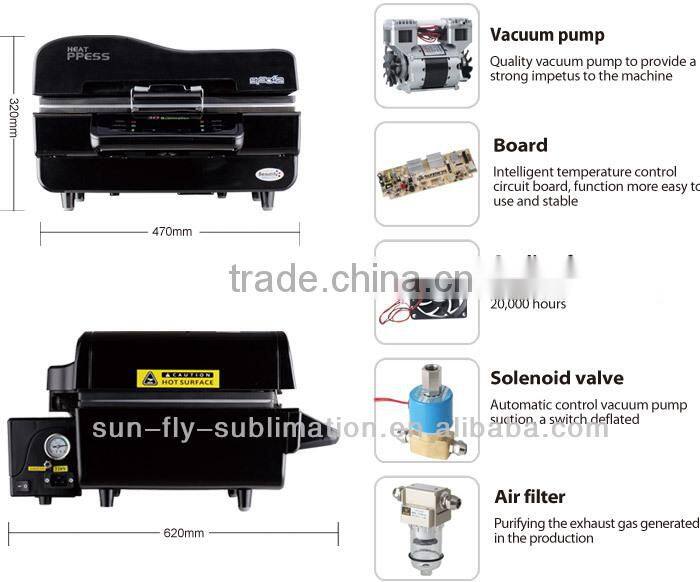 All-in-One 3D Vaccum Heat Press Machine for sublimation printing Wholesale Heat transfer machine