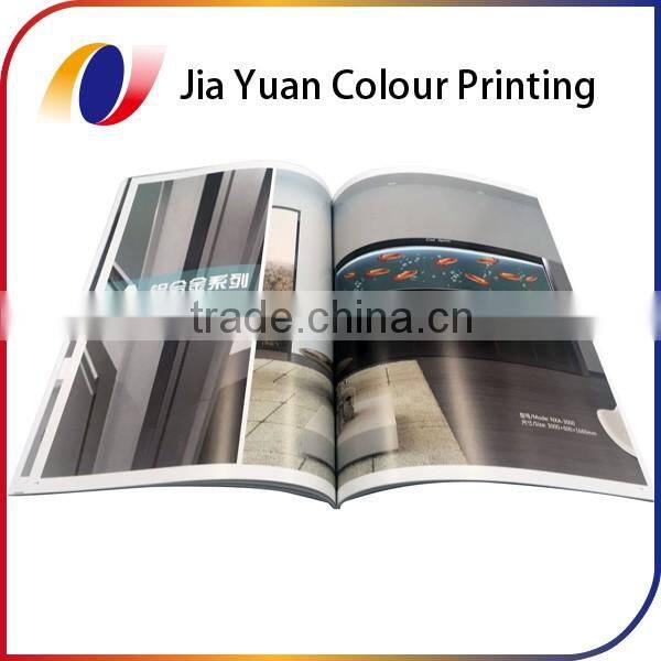 Coated paper printing OEM book saddle stitch booklet printing