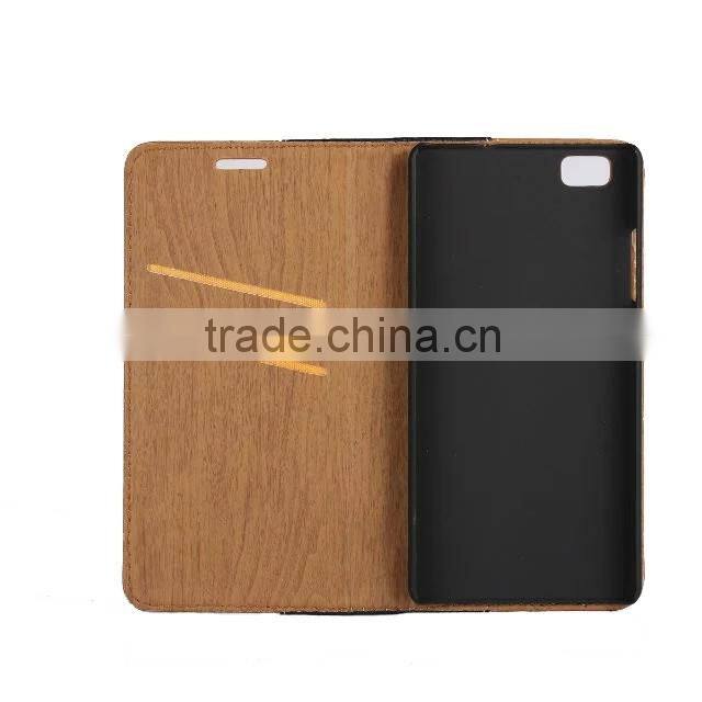 High Quality Leather Case Stand Moblie Phone Back Cover Wallet Phone Case for Huawei