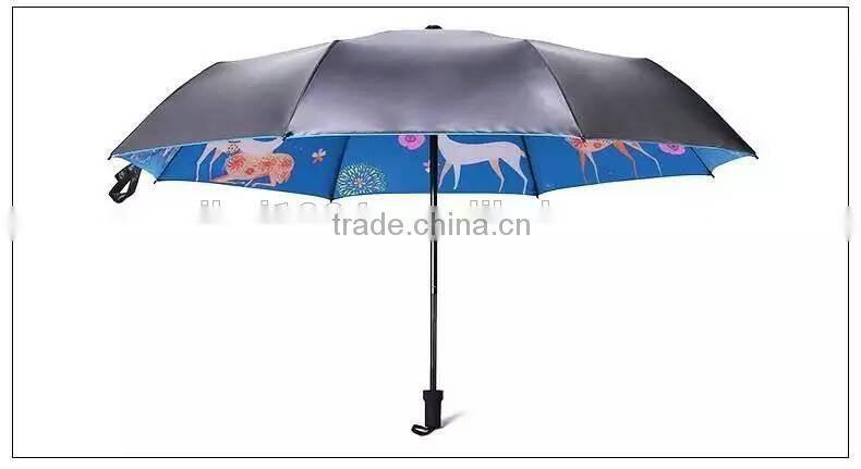 2016 NEW customized anti-UV function full photo print fold umbrella
