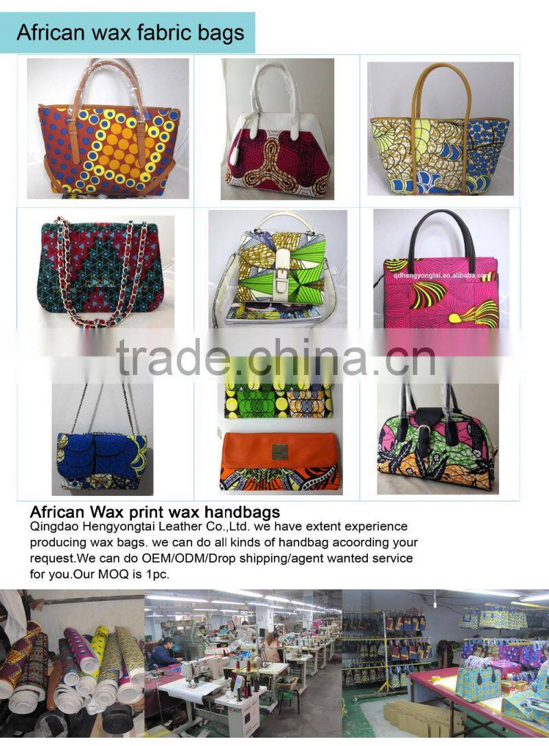 Top quality Designed african wax fabric bag all kinds of ankara fabric handbag