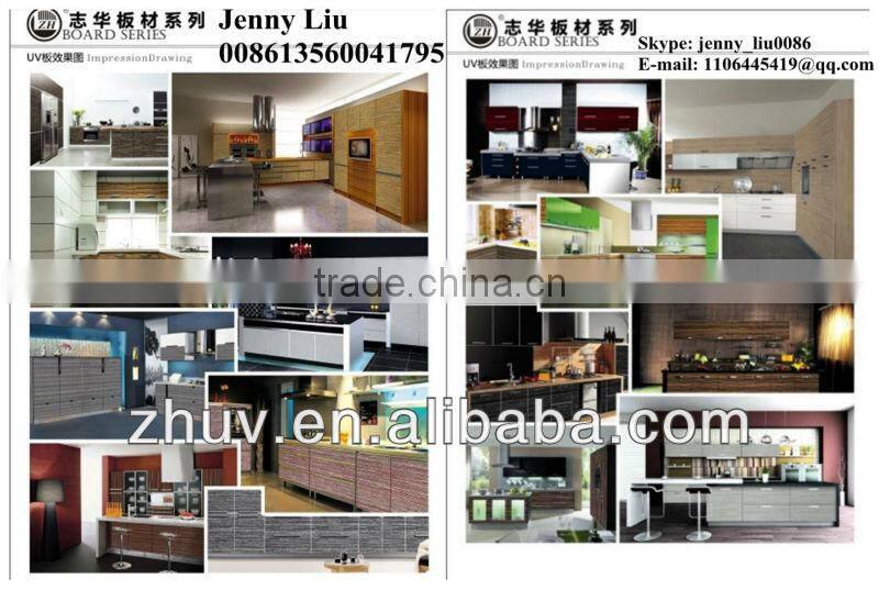 ZHUV Glossy E1 MDF Board For Furniture Doors