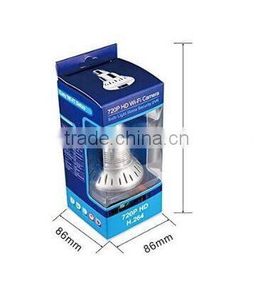 ERAY 720P MINI E27 WIFI AP P2P Hidden Network IP Camera Bulb Light With Micro SD card slot Home Security System for Android IOS