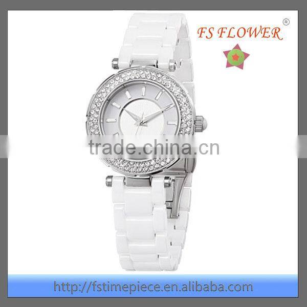 sapphire crystal ceramic watch with ceramic watch band vogue watch 2014