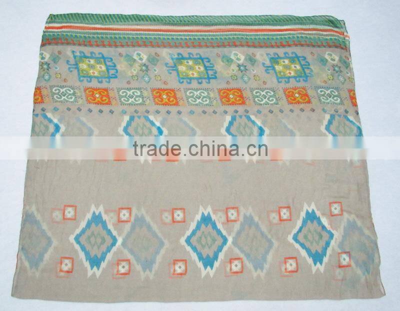 Argyle print scarf,Polyester scarf 2014,Women's scarfs