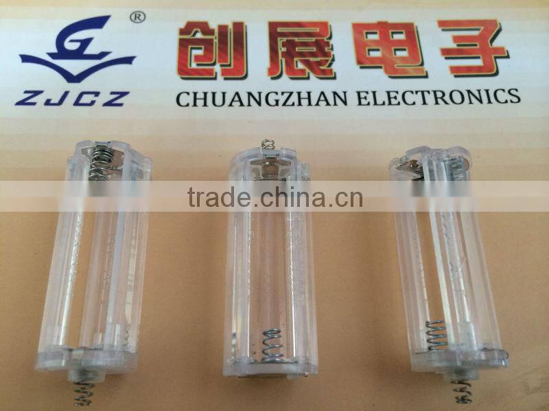 warm air blower switch/transparent color round battery holder for 3 AAA battery
