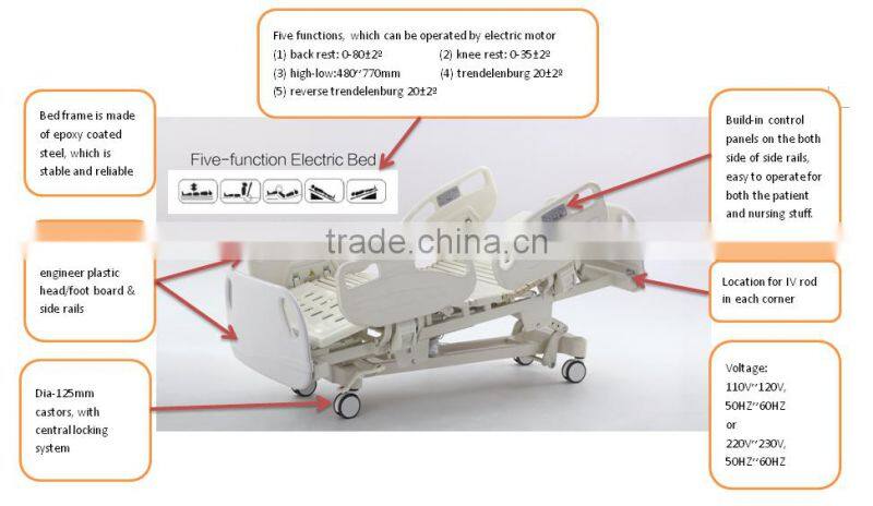 hospital bed appliances linak electric hospital bed with waterproof mattress