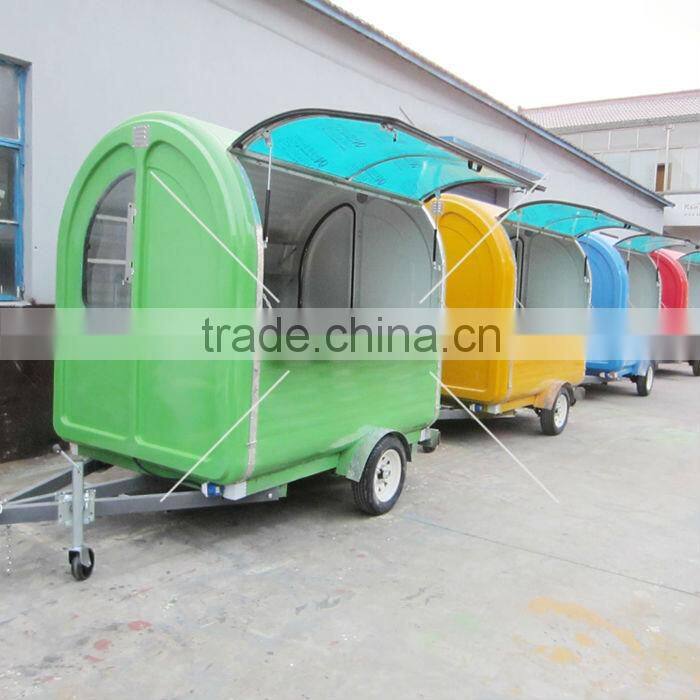 Multi-function electric street food vending cart for sale specialized design mobile hamburger vending trailer