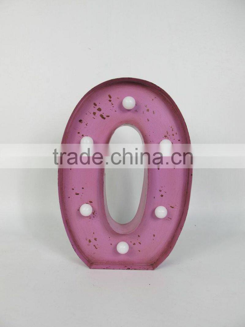 decorative vintage metal Noel LED Marquee light