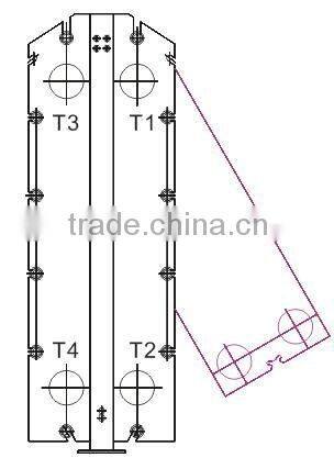 M10 gasketed heat exchanger for liquid