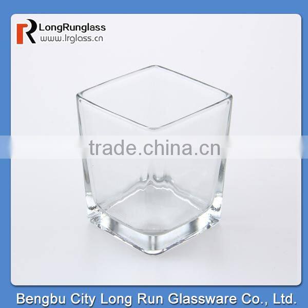 LongRun 200ml fancy square drinking glass cup and mug
