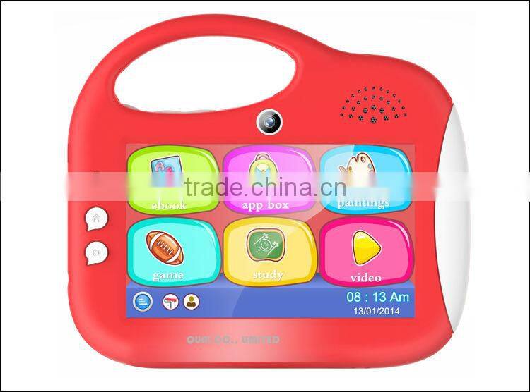 Hot Selling 5 inch kids tablet case with handle Rockchip 2926 single core Cortex A9 1.3GHz 800*480 Pixels HD Screen C