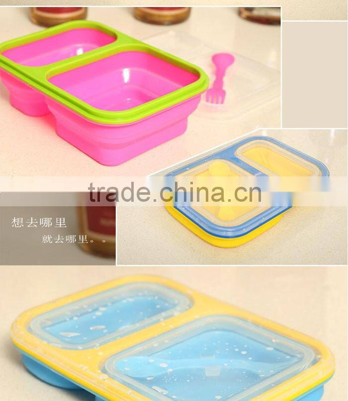 Fashion High Capacity Dinnerware Sets Silicon Food Container