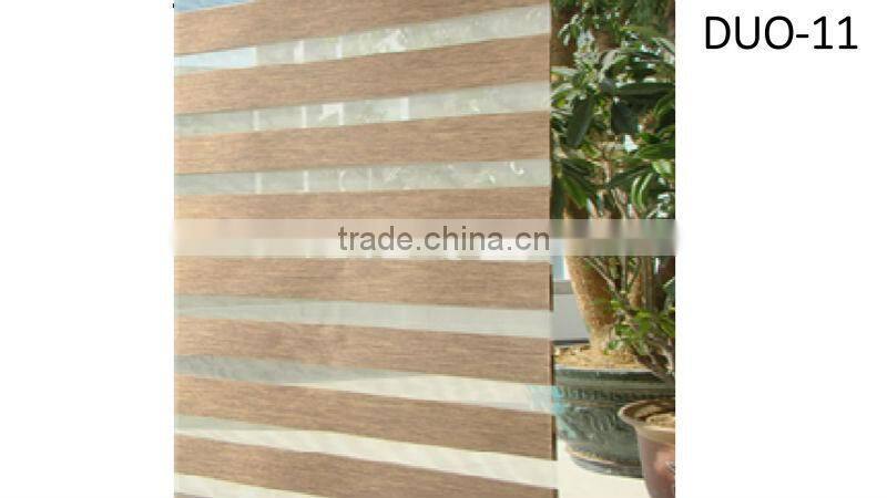 hot sale color optional PVC sunscreen fabric day and night manual&motor roller zebra blind for hotel and office