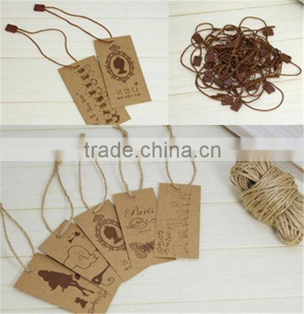 Wholesale cardbaord gift tags christmas greeting paper gift card tag labels with string