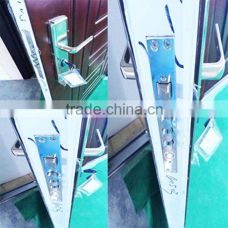 waterproof used arched exterior security armored door front bullet proof carved solid wood door