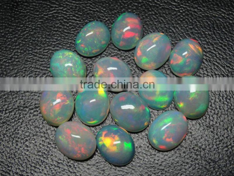 Natural Ethiopian opal cabochon +++AAA quality, calibrated size opal with amazing fire