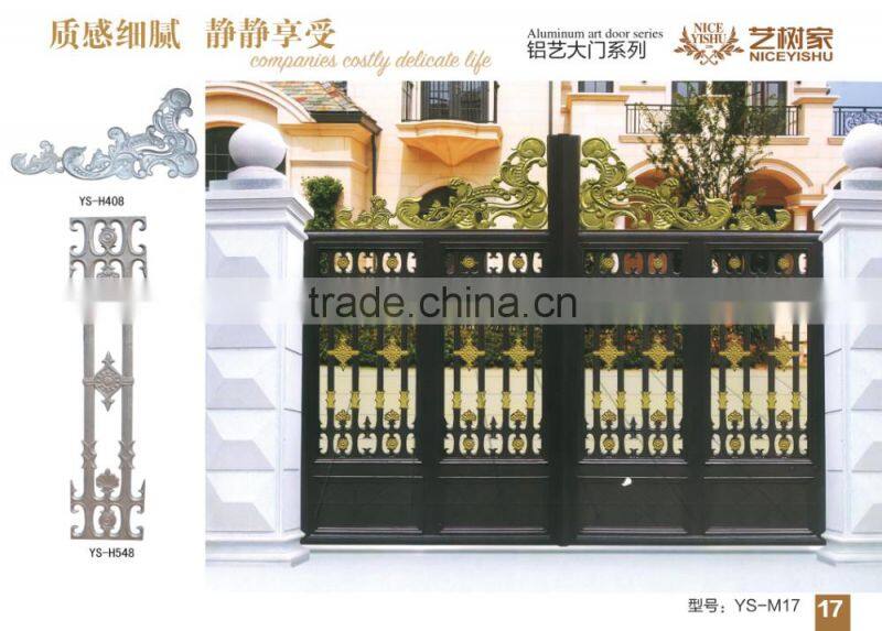 Aluminum fence gate designs/ cast aluminum gate/ aluminum sliding gate