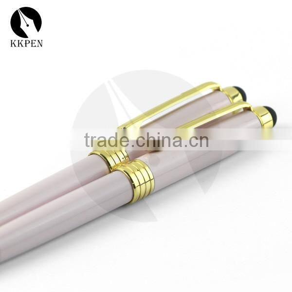 KKPEN fashion 2 in 1 ballpen stylus touch pen with your logo