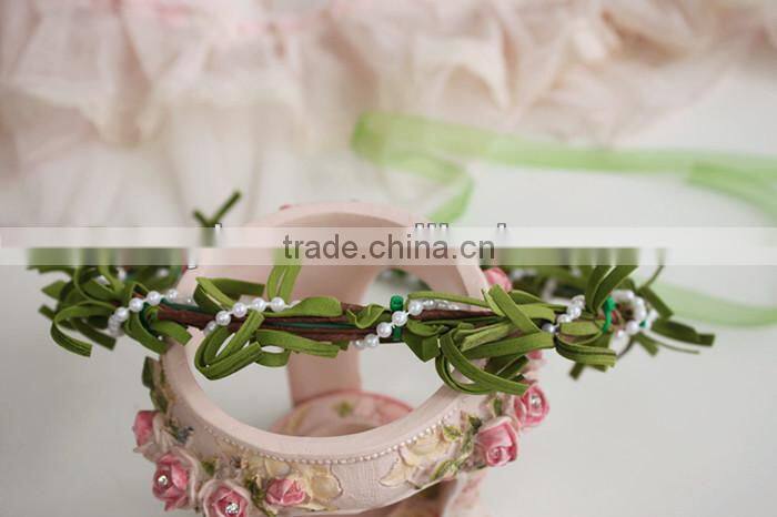 Fabulous hand-made girls flower head garlands for Wedding Prom Party And Christmas Decoration