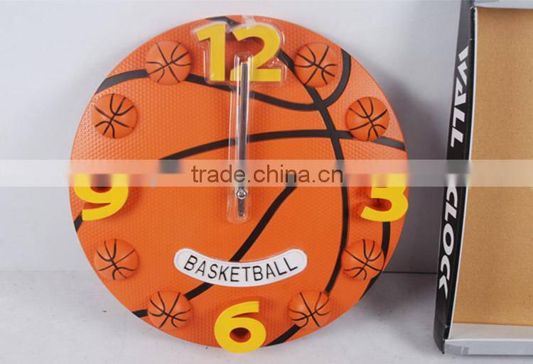 Hot Selling Factory Price Decorative Football Shape 3D Wall Clock