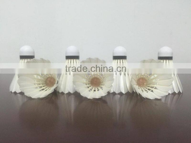 High quality Top Class goose feather shuttlecock badminton equal to AS 50 for international tournament
