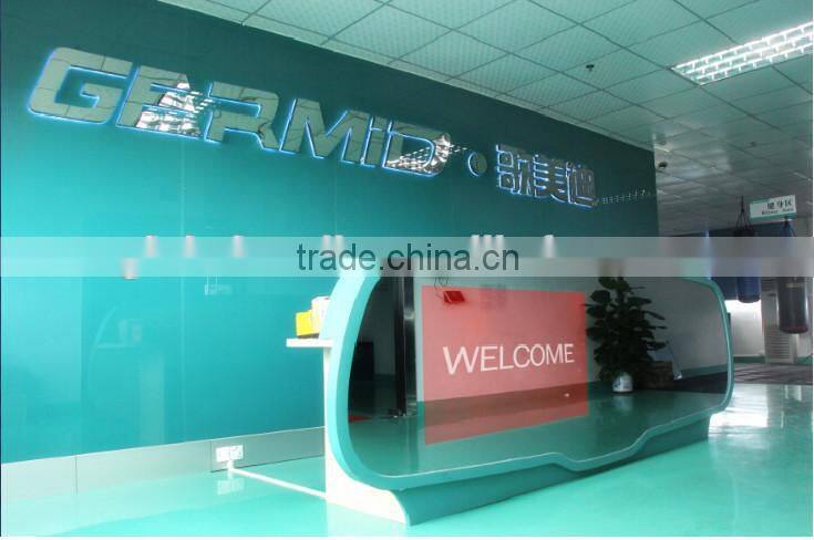 GERMID rear view mirror auto lcd monitor with parking sensors and digital compass