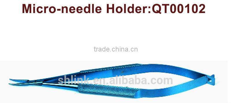 QT00102 Round Pattern Medical Curved Micro-needle holder