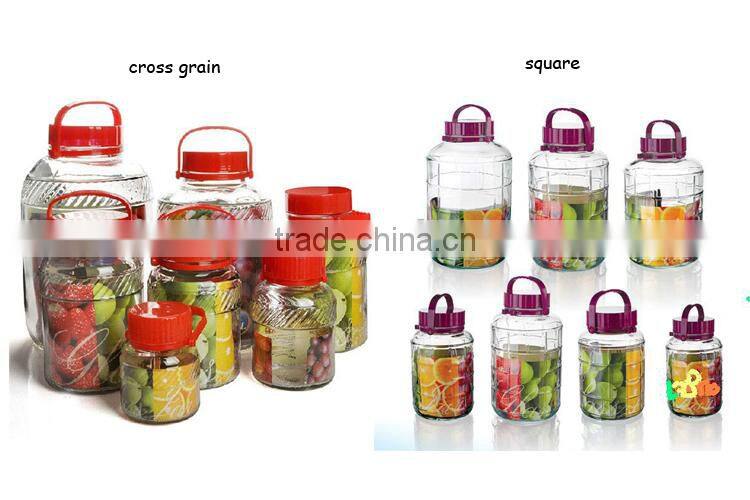 wholesale glass mason jar with plastic handle and tap