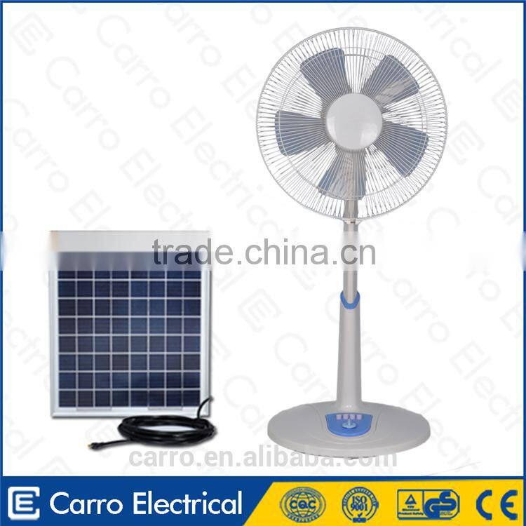Carro Electrical 16inch 12v 15w solar powered table fan