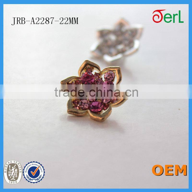 wholesale fashion fancy crystal rhinestone sewing buttons