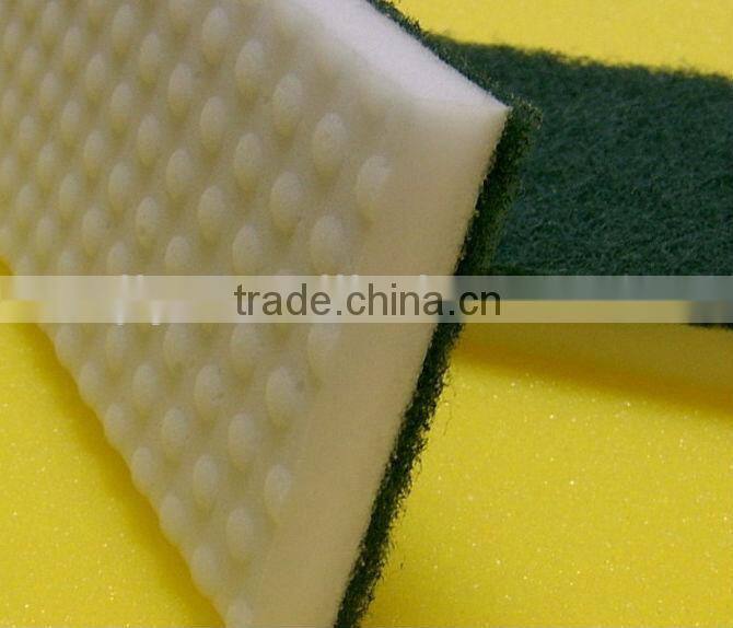Compressed Magic Sponge Eraser with Scouring Pad