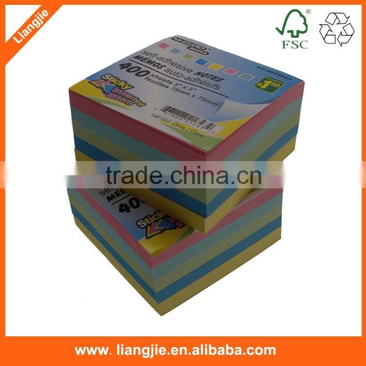 Color Sticky memo pad block paper